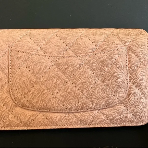 Brand New CHANEL 23P Beige Caviar GHW CC Wallet On Chain WOC with Receipt - Picture 5 of 14